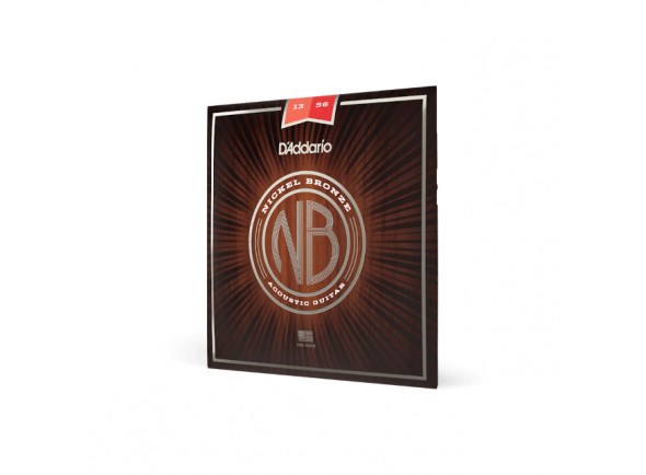 D'Addario NB1356 13-56 Medium, Nickel Bronze Acoustic Guitar Strings D'Addario NB1356 13-56 Medium, Nickel Bronze Acoustic Guitar Strings